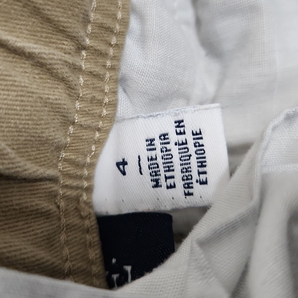 Boys Childrens Place 2 pair Pull on Khaki uniform pants size 4 - Picture 12 of 13